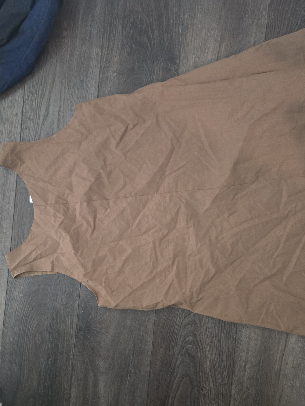 Sleeveless Brown Tank Dress